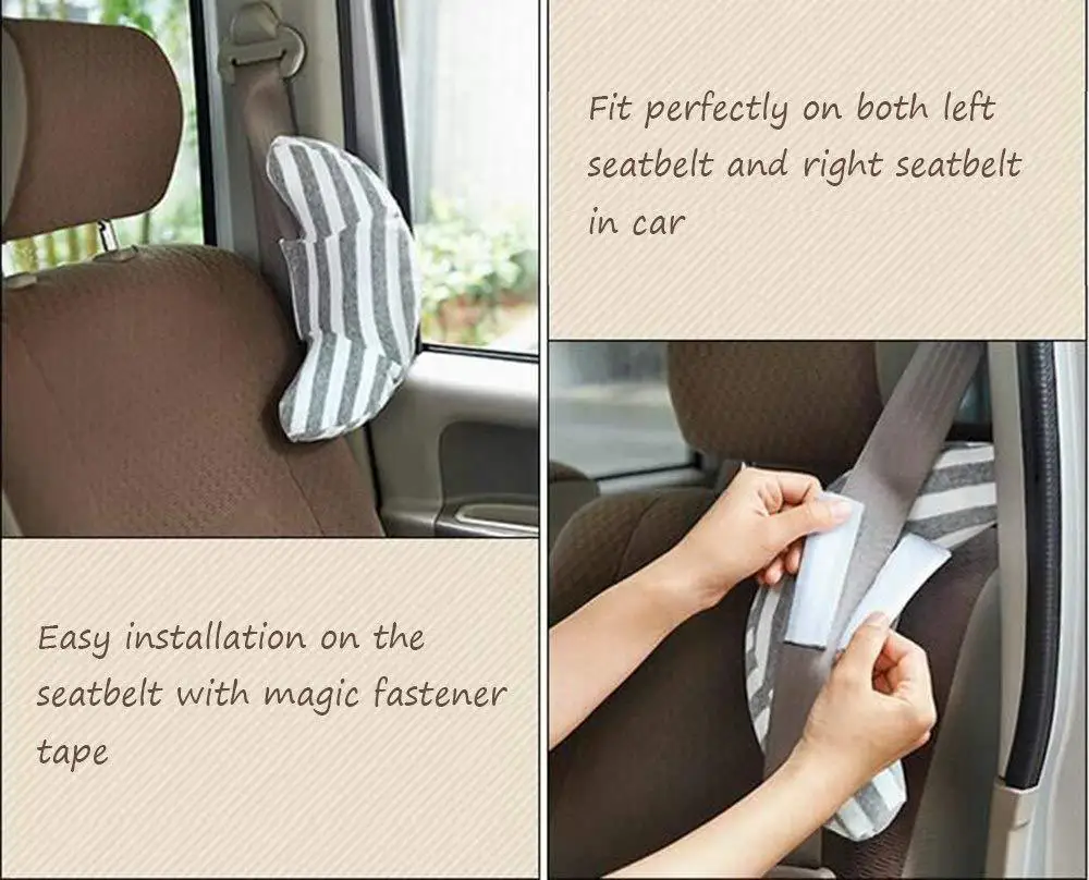 Комплект из 2 хлопковых детских авторемень безопасности Подушка сидение защита головы Детские аксессуары для сидения