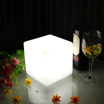 

Home Patio Cube Light Remote Lamp Decorative Lighting Beside Lamp Party Rechargeable Color-changing Study Waterproof UV 3 Sizes