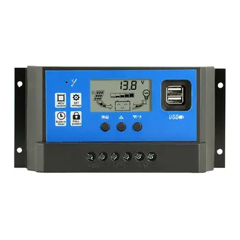 

Intelligent Solar Charge Controller PWM Controller Regulator With Dual USB LCD Display Solar Panel Battery Controller