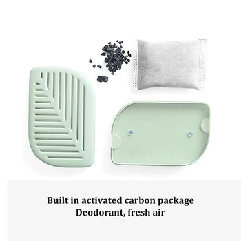 

Multipurpose Leaf Shape Fridge Refrigerator Air Fresh Box Purifier Charcoal Deodorizer Absorber Freshener Eliminate Odors Smell