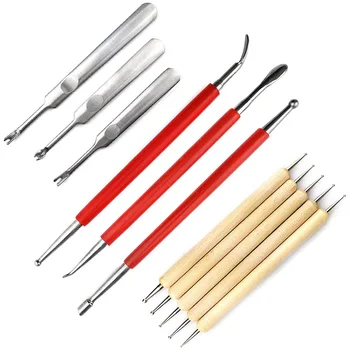 

Leather Craft Carving Modelling Tool Grooving Tool, Embossing Spoon Stylus Tool for Leather Press Rub/Edge Skiving