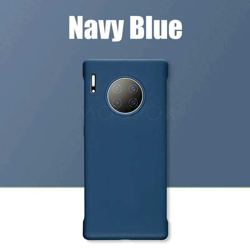 Чехол для телефона huawei mate 30 20 10 P20 P30 Pro Lite жидкий силиконовый роскошный чехол для huawei mate 30 Lite P умный чехол s Shell - Цвет: Navy Blue