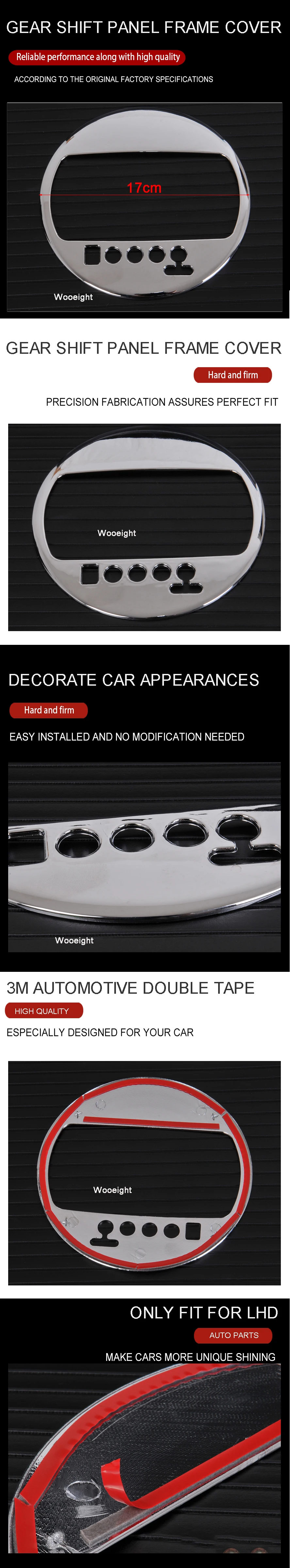 Wooeight ABS Chrome Car Interior Shift Knob Gear Box Panel Molding Trim Cover Fit For KIA Sportage R 2011 2012 2013 2014 2015 (6)