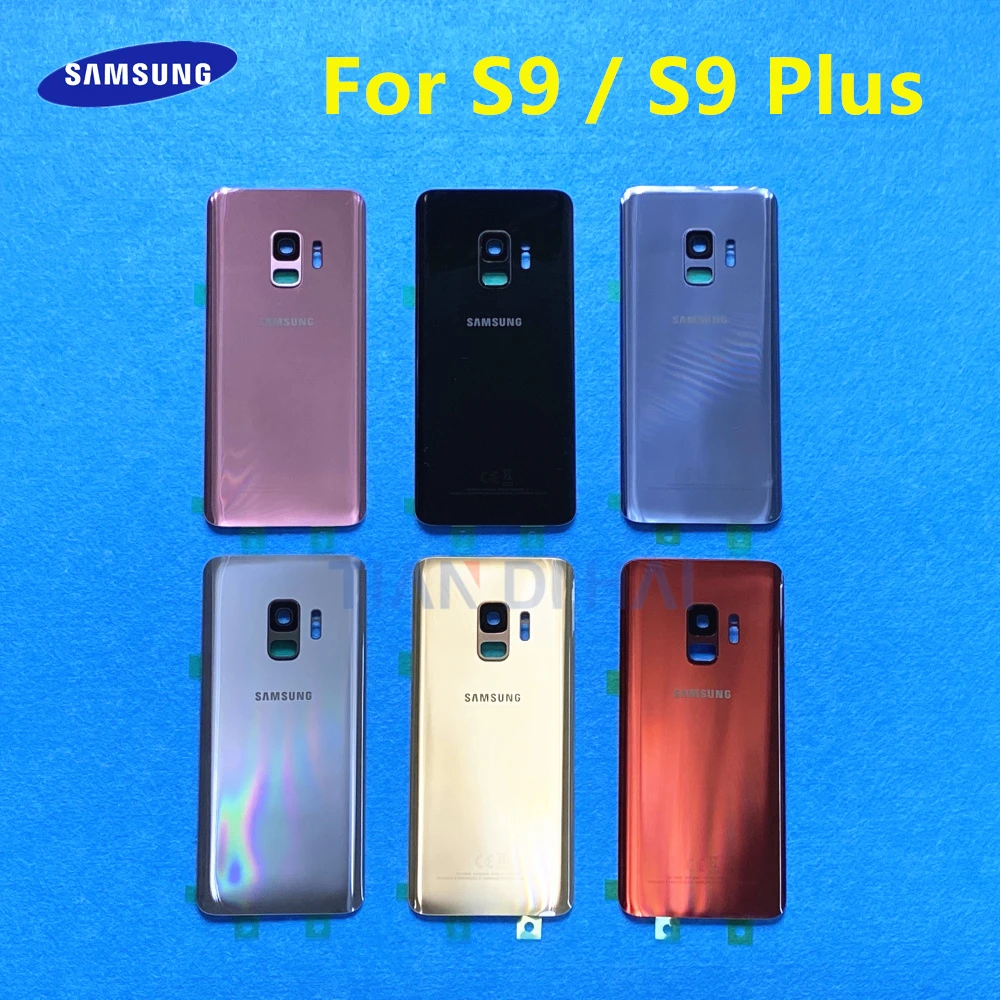Задняя панель для Samsung Galaxy S9 G960 G960F/FD стеклянная крышка батарейного отсека Plus + G965