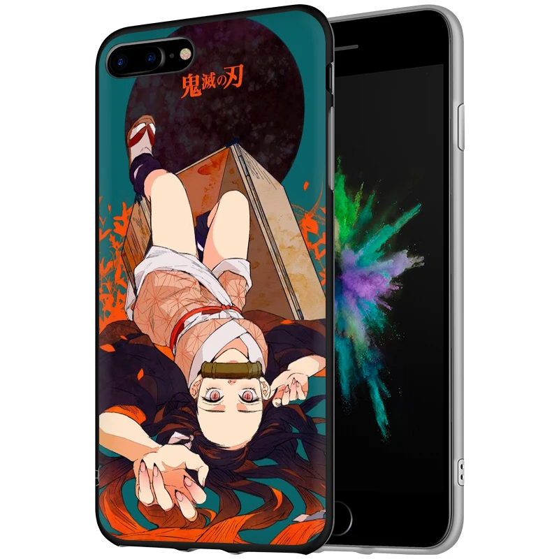 EWAU аниме Kimetsu no Yaiba Мягкий силиконовый чехол для телефона iPhone 5 5S SE 6 6s 7 8 plus X XR XS 11 Pro Max