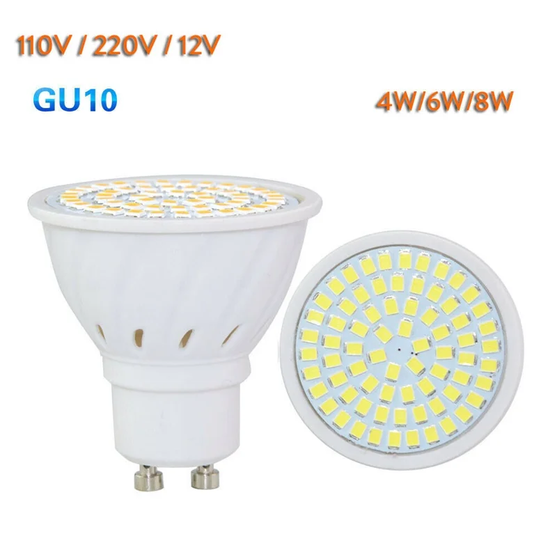 GU10 светодиодный E27 Лампа E14 прожектор лампа 36 54 72 светодиодный s lampara 220V GU 10 bombillas светодиодный MR16 лампада точечный свет 12V 24V лампа яркий