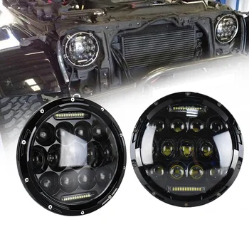 

Modified Car Headlight with Daytime Running Lamp Large-Sized LED Lamp 7-Inch 75w Headlight