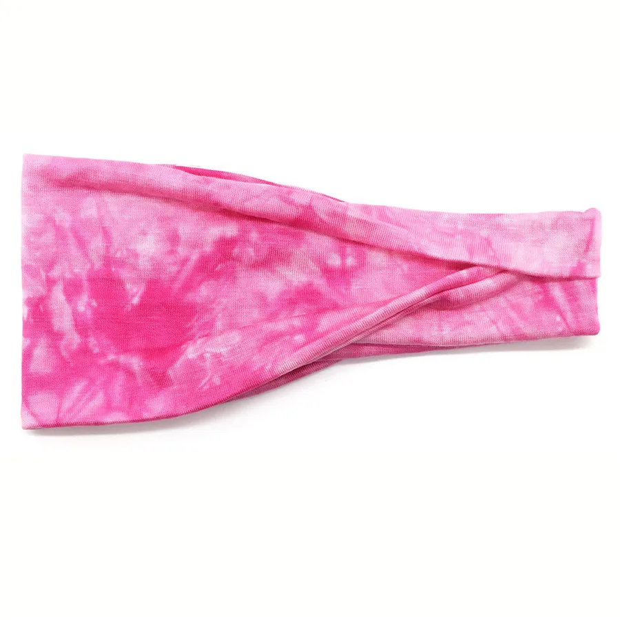 17 Tie Dye Велоспорт Йога Спортивная Повязка от пота мужчины Sweatband для мужчин женщин головные повязки для йоги головы Налобные повязки Спортивная безопасность - Цвет: 17