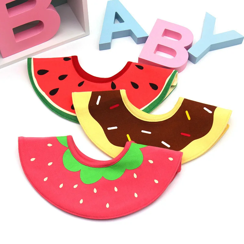 

Snap Button 360° Newborn Bibs Baby Burp Cloths Kids Towel Healthy Accessories Saliva Baby'S Health Feeding Baby Bibs Lovely