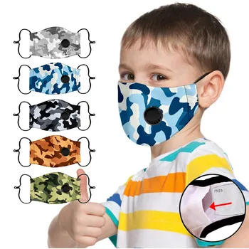 

5 Pack Kids Replaceable Filters Reusable Breathable Outdoor Protection Cotton Face Mask Brethable mascarilla Masque Dropshipping