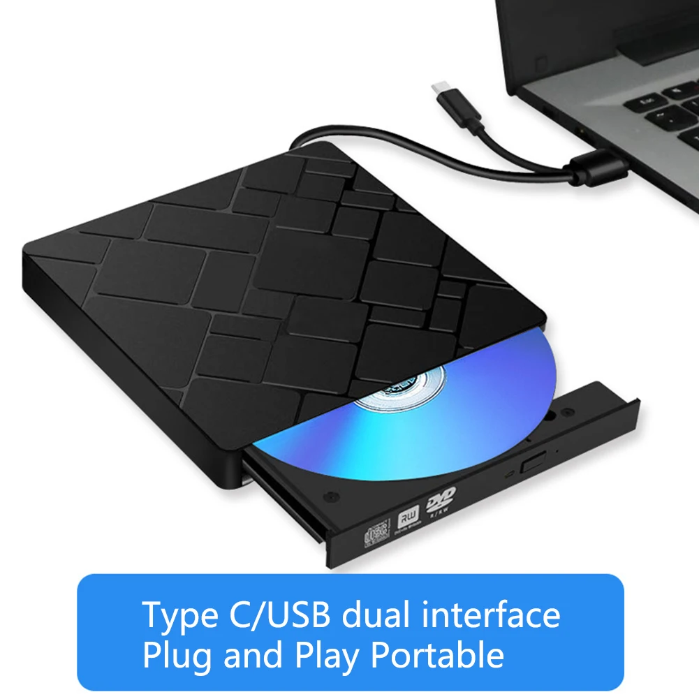 Компьютерные аксессуары USB 3,0 ноутбук плеер реписатель внешний CD Привод настольный оптический считыватель ультра тонкий DVD горелки Тип C