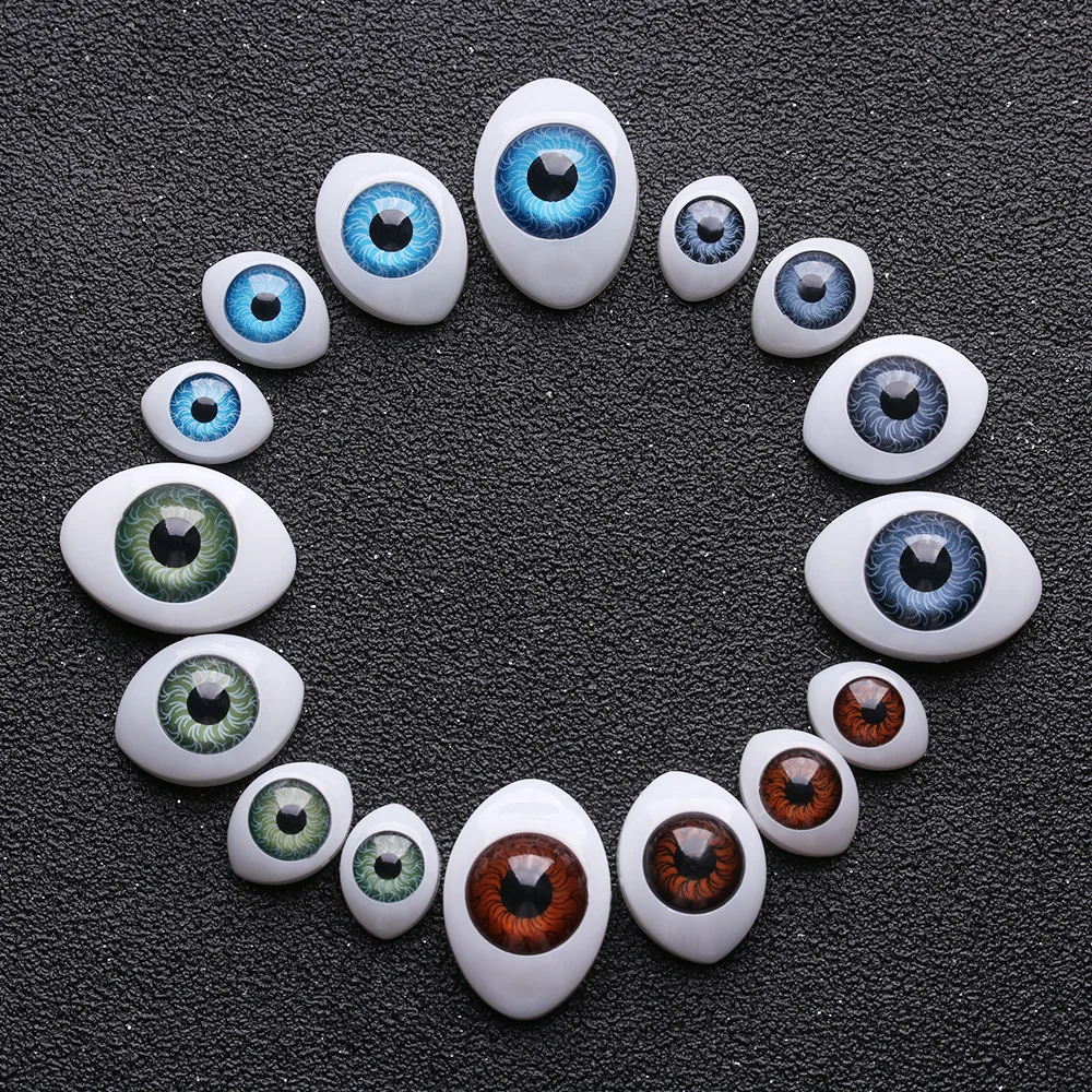 Plastic Safety Eyes 20Pcs 4 Sizes Mix Color for Doll Animal Toy Puppet Dinosaur DIY Craft