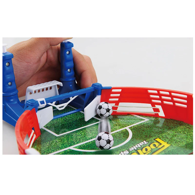 Mini jogo de futebol de mesa fácil instalação futebol pai-filho jogo seguro  resistente real jogos de campo de futebol para crianças brinquedos de férias