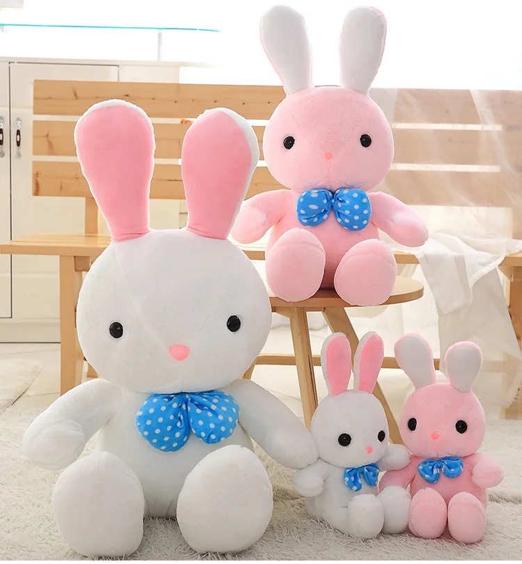 

Rabbit Plush Long Ear Pink Bow Rabbit Valentine's Day Birthday Gift Large Size Doll Plush Toys