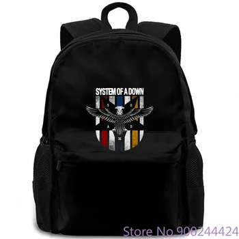 

Men's System of A Down Eagle Colors Officially Licensed Men 100% Prins Funny O Neck backpack
