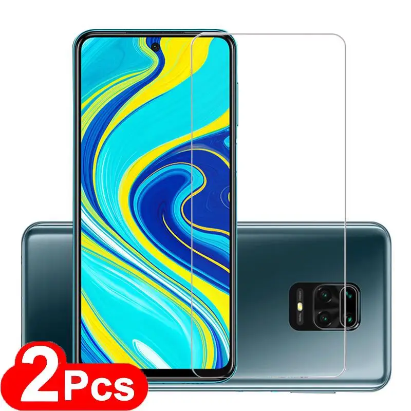 Закаленное стекло для Xiaomi 2 шт. Защитное экрана Redmi 10X Note 8 9 Pro|Защитные стёкла и