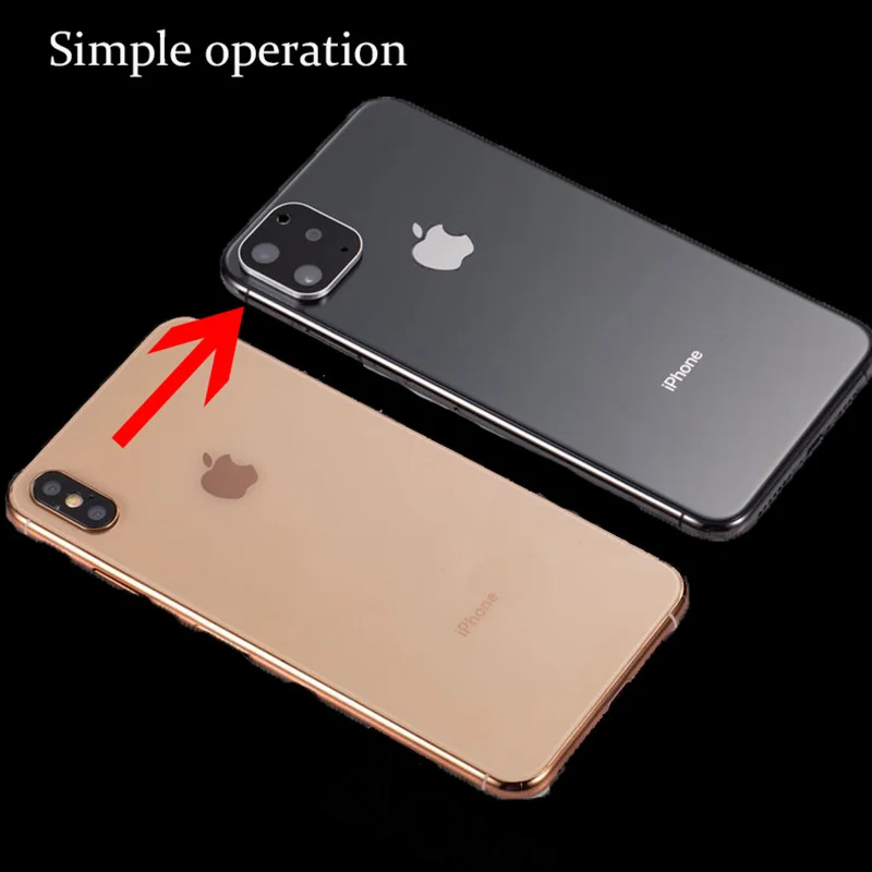 Крышка объектива камеры для iPhone XR X XS Max Второе изменение на iPhone 11 Pro Max покрытие закаленное стекло Защита экрана для iPhone X