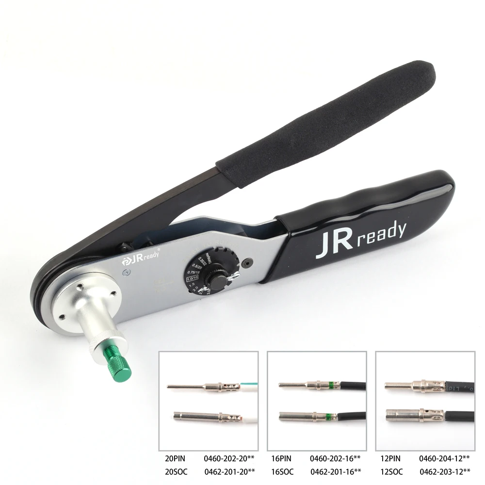 JRready JRD-HDT-48 обжимной инструмент 12-22AWG для Deutsch 12#, 16#, 20# твердые контакты работают с Deutsch DT разъемы