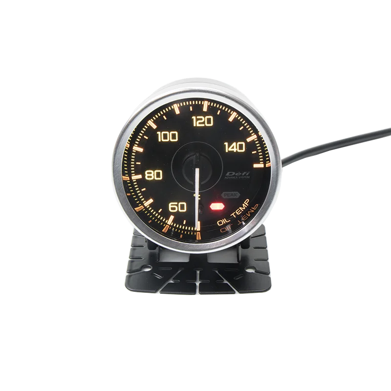 Для Def A1 boost Gauge автомобильный Измеритель 60 мм турбо температура воды Напряжение Температура масла давление масла вакуумный измеритель скорости 7 цветов - Цвет: OIL TEMP