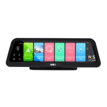 

4G Car DVR 10 Inch Android 8.1 GPS Smart Streaming Mirror DVR Recorder Dual Lens Video 1080P Press Sn Recorder Dash Cam