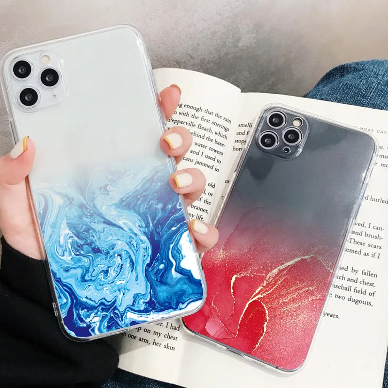 Роскошный чехол для iphone 11 Pro X S max 8 7 6s Plus XR SE 2020 чехлы телефонов милый прозрачный
