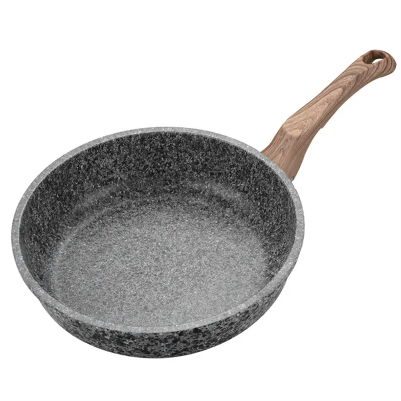

Thickening Medical Stone Non-stick Frying Pan 20-28 CM Multi-purpose Pancake Steak Pan No fumes Use for Gas Induction Cooker