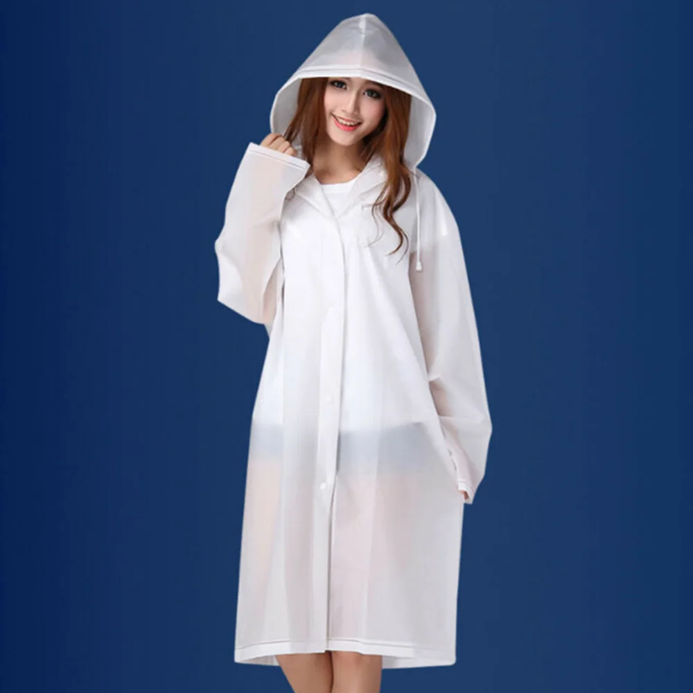 1Pc Raincoat Men's Women's EVA Raincoat Hooded Windbreaker Jacket Thickened Thickened Waterproof Raincoat 1Pc Raincoat Men's Women's EVA Raincoat Hooded Windbreaker Jacket Thickened Thickened Waterproof Raincoat