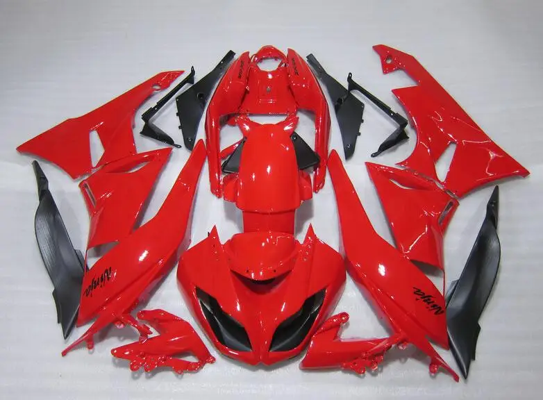 Литья под давлением ABS обтекатель комплект подходит для Kawasaki Ninja ZX6R 2009 2010 2011 2012 Обтекатели ZX-6R 09, 10, 11, 12, лидер продаж; с красной