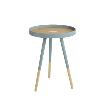 

Nordic Sofa Table Modern Minimalist Living Room Designer Furniture Round Creative With Charging Corner Table Small Coffee Table