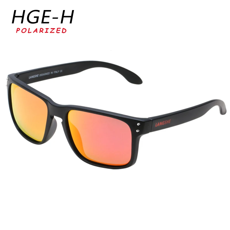 HGE-H, классические, стильные, Poalrized солнцезащитные очки, мужские, для улицы, для путешествий, квадратные солнцезащитные очки,, УФ линзы, очки, мужские, модные, оттенки KD90
