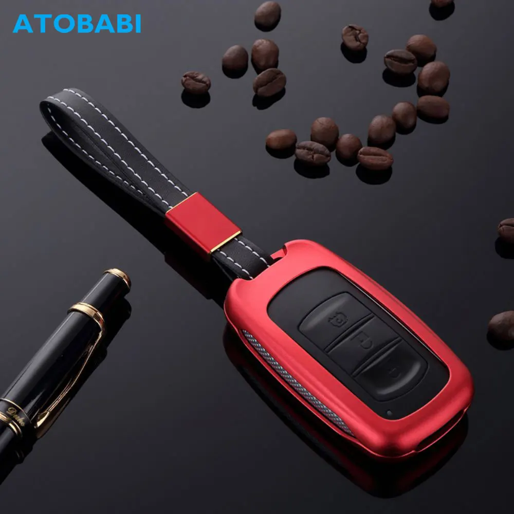 

Aluminum Alloy Car Key Case For Dongfeng Fengguang 580 Smart Remote Control Fob Shell Cover Keychain Protector Bag Car Accessory