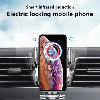 Smart Sensor Automatic Clamping Car Wireless Charger Stand Air Outlet Multifunction Phone Holder Auto Wireless Charging