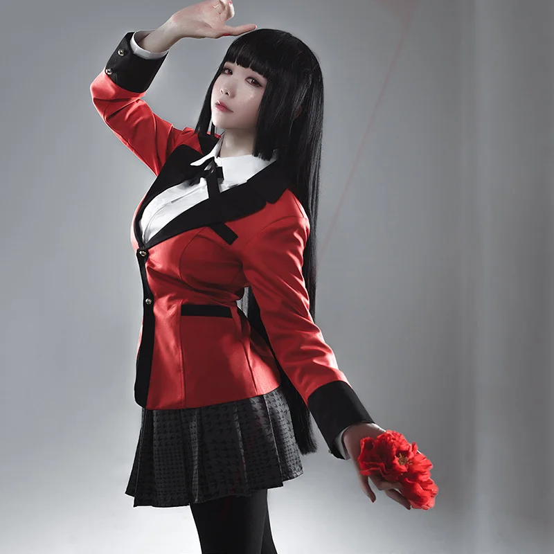 

Kakegurui Yumeko Jabami Cosplay Costumes Halloween Party Anime Clothes Japanese School Girls Uniform Full SET Exquisite Uniform