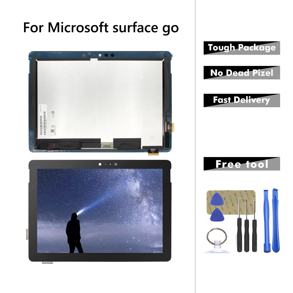 AAA lcd для microsoft surface go, ЖК-дисплей, сенсорный экран, стеклянный сенсор, дигитайзер, модель планшета в сборе: 1824, бесплатный инструмент AAA lcd для microsoft surface go, ЖК-дисплей, сенсорный экран, стеклянный сенсор, дигитайзер, модель планшета в сборе: 1824, бесплатный инструмент
