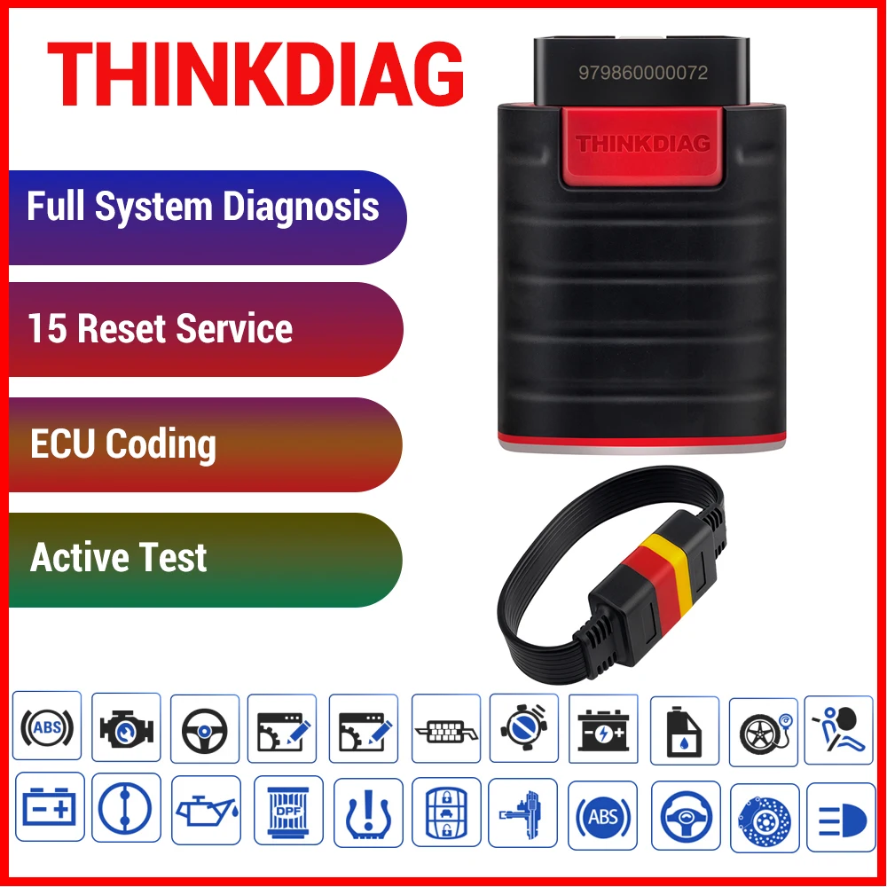 ThinkCar ThinkDiag obd2 obdii считыватель кодов все системы диагностический инструмент 15