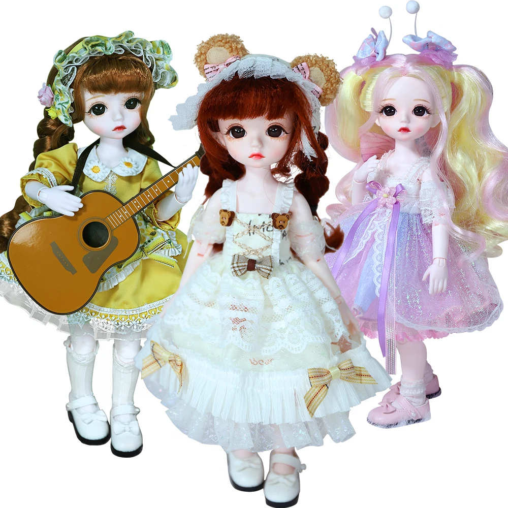 DBS Little Angel 1/6 BJD механическое суставное тело с макияжем включая глаза одежду обувь