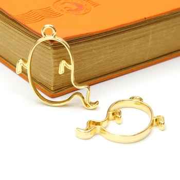 

Halloween Ghost Shape Hollow Frame DIY Necklace Keychain Metal Material Handmade UV Epoxy Alloy Open Frame 10pcs/lot Zinc Alloy