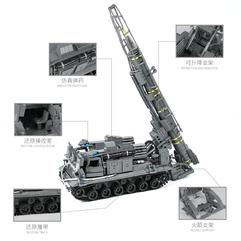Xingbao 06005 армейская Военная серия 8U218 тел 8K11 набор модельных комплектов строительных блоков детские развивающие игрушки для мальчиков Подарки