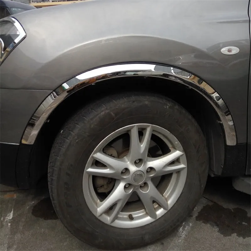 Автомобильный Стайлинг для Nissan QASHQAI J10 J11 2008- Высокое качество нержавеющая сталь автомобильные колеса брови отделка полосы отделка