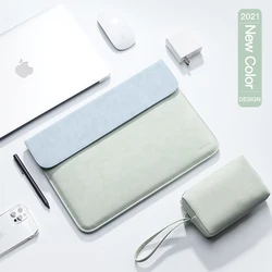 Caso do portátil manga saco para macbook ar 13 caso m1 a2337 a2338 pro 13.3 16 xiaomi lenovo 15.6 capa huawei matebook 14 15 concha
