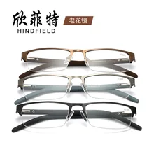 Новые дальнозоркие очки для пожилых людей, квадратные металлические дальнозоркие очки для пожилых людей