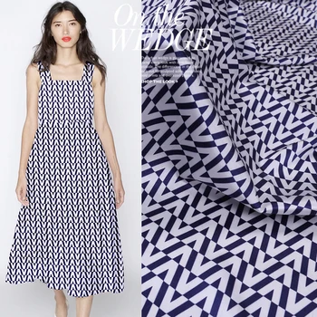 

Letter Printed Mulberry Silk Stretch Satin Fabric 140cm Wide Shirt Dress Material