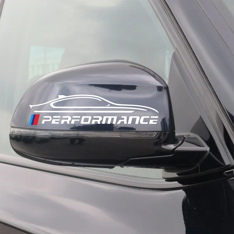 2 шт. производительность автомобиля зеркало заднего вида Стикеры Стайлинг для bmw M