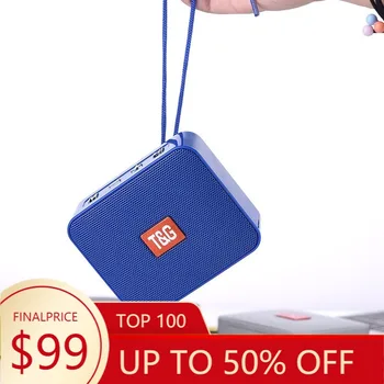 

Home Mini Bluetooth Speaker Square Outdoor Portable Wireless Music Player Support SD Card Play TWS Bluetooth Speaker