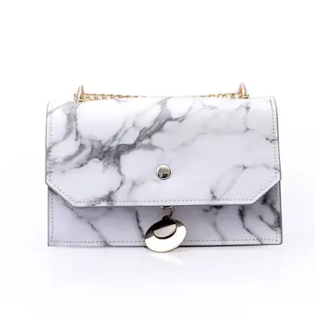 

2020 New Arrival Mirror Marble Pattern Messenger Beach Bags Women Chain Tote Holographic Shoulder Handbag Female Crossbody Cheap