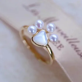 

Classic Rings Resizable Design Rings Base 925 Silver Pearl Rings Settings Women DIY Pearl Rings Accessory No Pearl