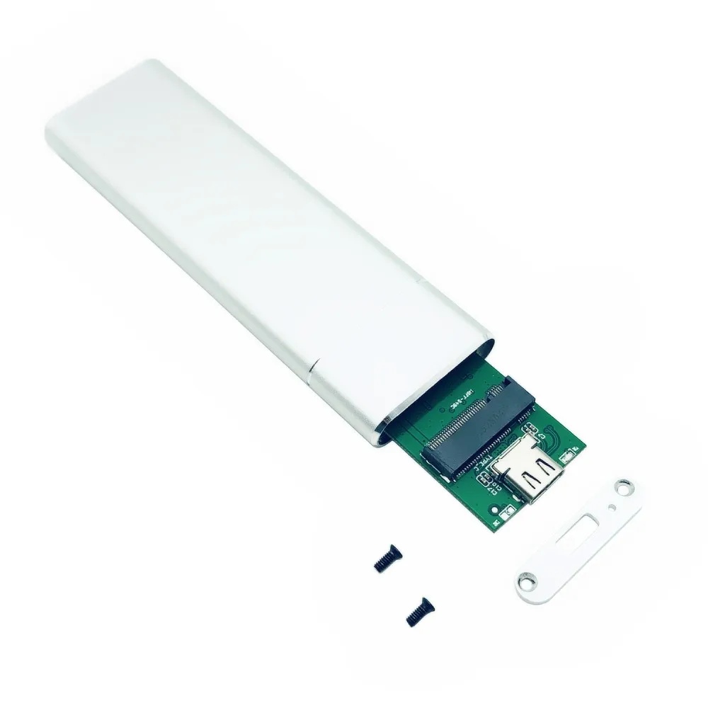 USB 3,1 к M.2 NGFF SSD жесткий диск коробка адаптера корпус для жесткого диска чехол с Тип-C кабель для 2230/2242/2260/2280 m2 SATA SSD чехол