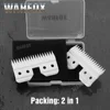 WAHFOX 100PCS/50SET Fast Feed Replacement Ceramic Blades For Oster A5 Grooming Clippers Blade 18Teeth With Box 3