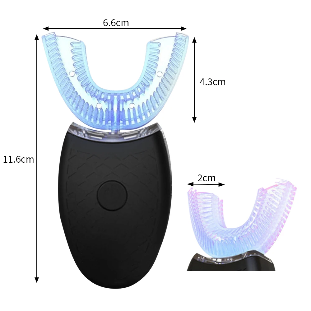 Wireless Automatic Electric Toothbrush Teeth Whitening Tooth Cleaner 360 Degrees U Type USB Silicone Teeth Brush Wireless Automatic Electric Toothbrush Teeth Whitening Tooth Cleaner 360 Degrees U Type USB Silicone Teeth Brush