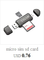 Micro sim sd кард-ридер usb 2,0 кард-ридер высокоскоростной мини USB 2,0 Micro SD TF T-Flash кард-ридер адаптер